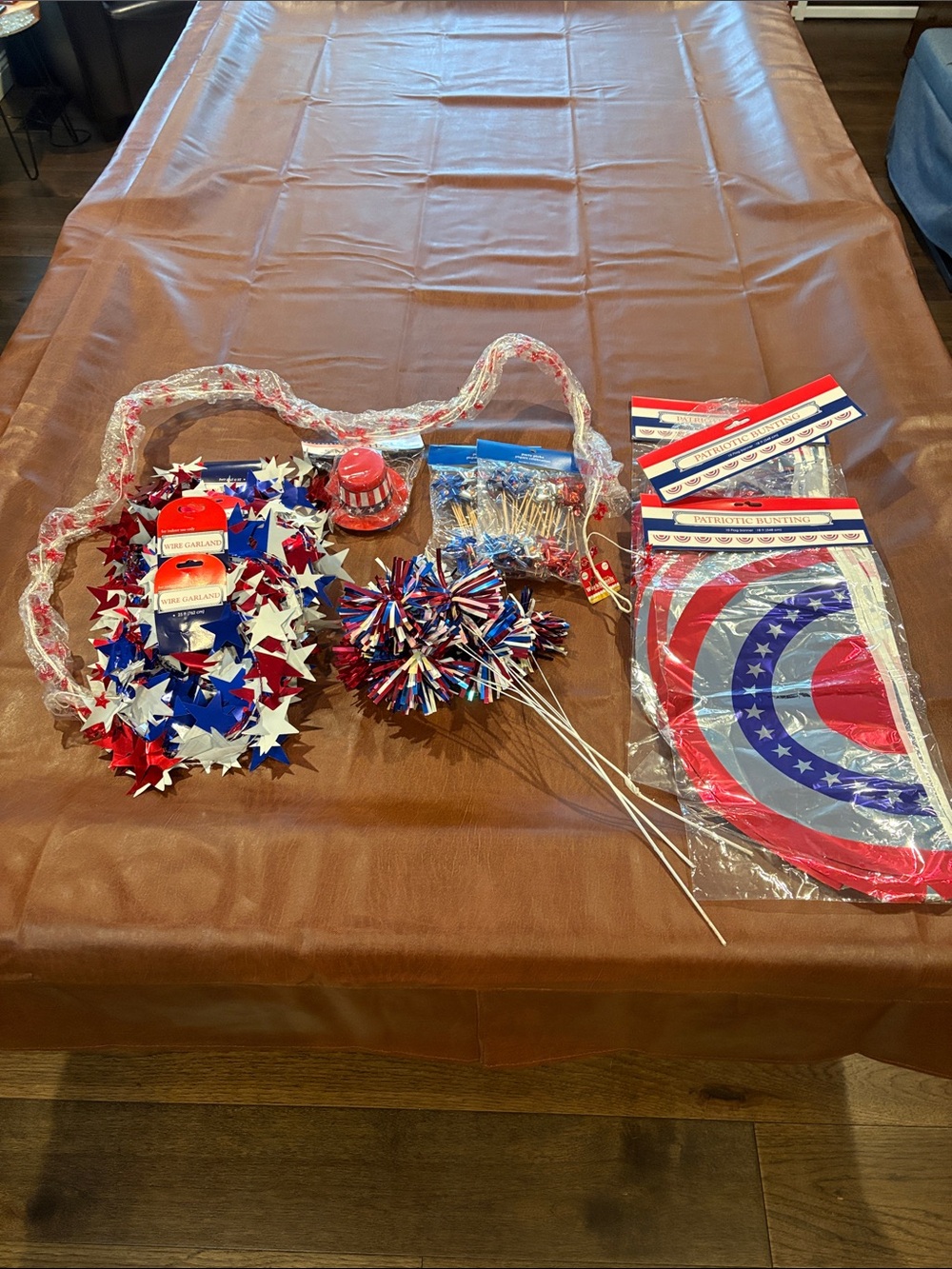 Patriotic -July 4th decorations - Red, White & Blue